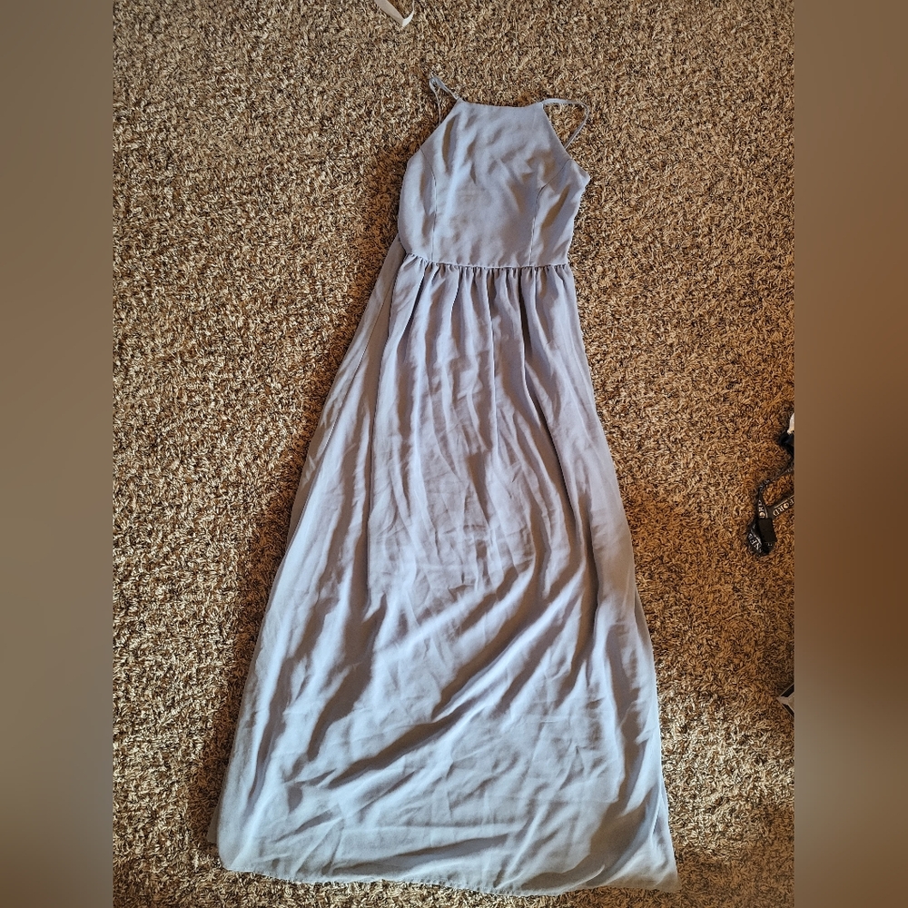 Charlotte Russe Dusty Blue Dress Size Medium